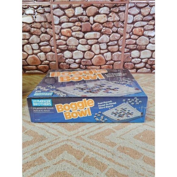 Vin. 1987 PARKER BROTHERS BOGGLE BOWL Word Building Board Game Components Sealed - Picture 6 of 6